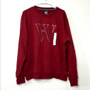 Men’s Houston White XL burgundy Crewneck Sweater Logo NWT